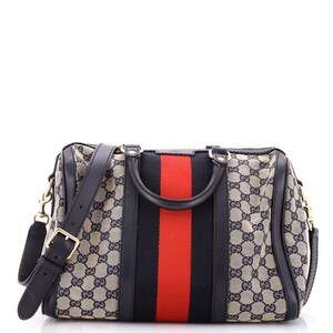 Gucci Vintage Web Boston Bag Gg Canvas #267800G11B